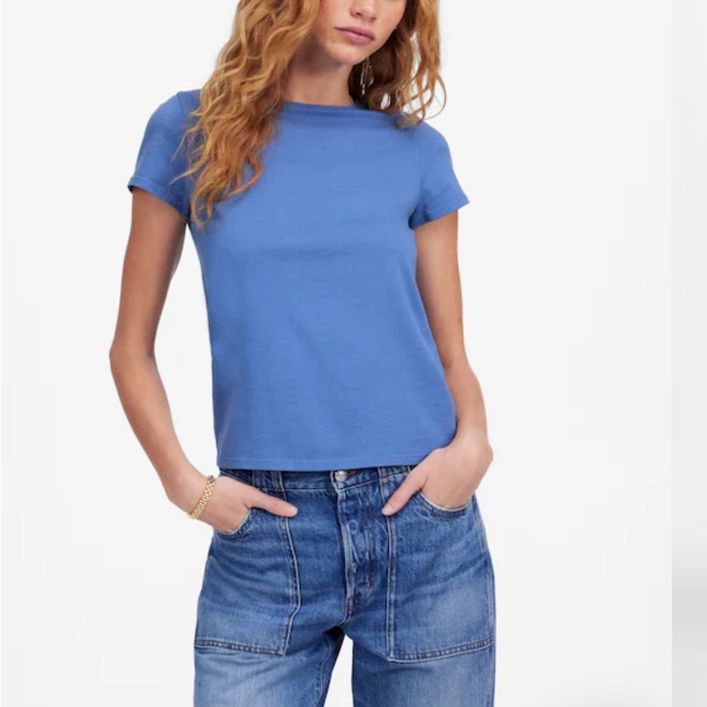 Madewell Blue Short Sleeve Tee